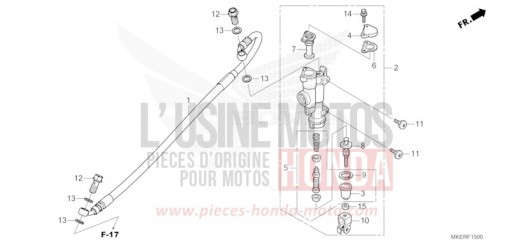 REAR BRAKE MASTER CYLINDER CRF450RXR de 2024